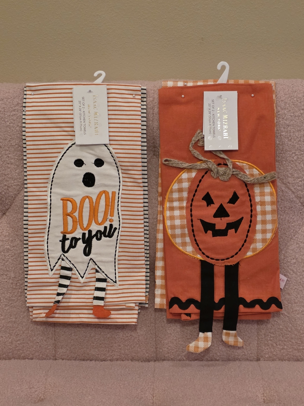Halloween Pumpkin & Ghost Kitchen Towels By ISAAC MIZRAHI